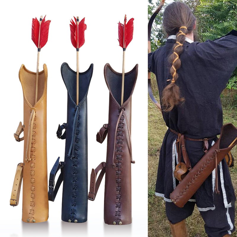 Cosplay Prop Bow - Cinturón de cuero Vintage Medieval Steampunk,