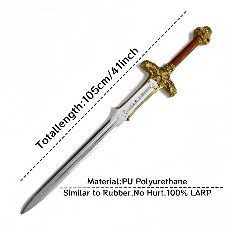Cosplay Prop Display - Espada Atlantis de 105 cm/41.34 pulgadas,