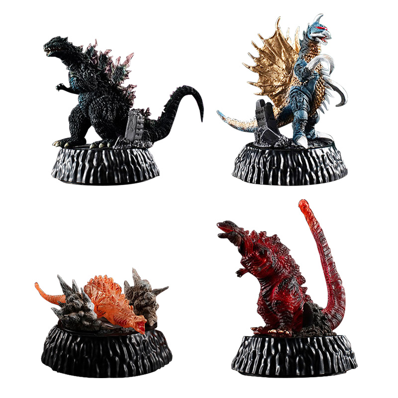 Kotobukiya Bishoujo - Bandai 4 Uds Gashapon Godzilla Monster