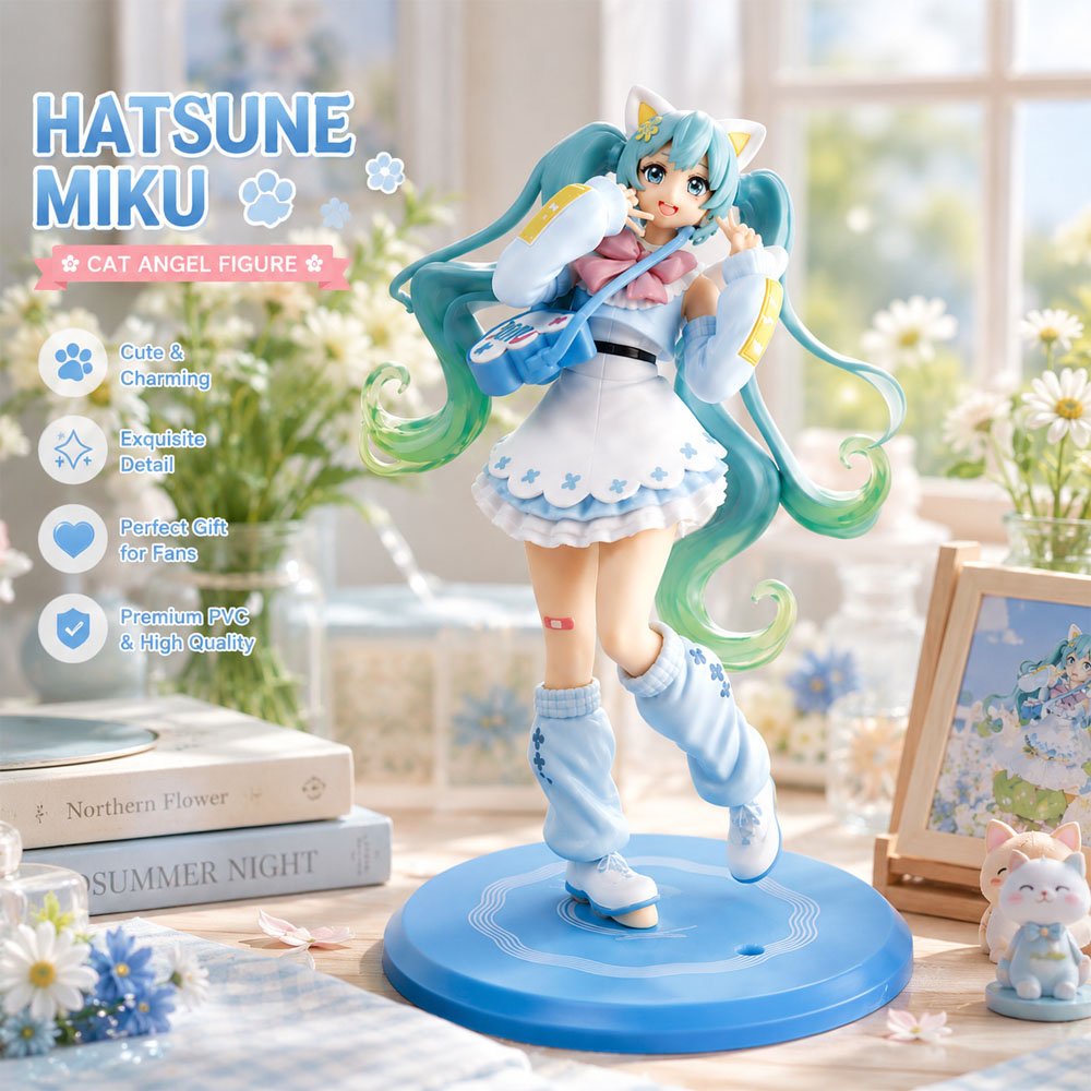 Kotobukiya Bishoujo - Figura de Hatsune Miku Gato Ángel