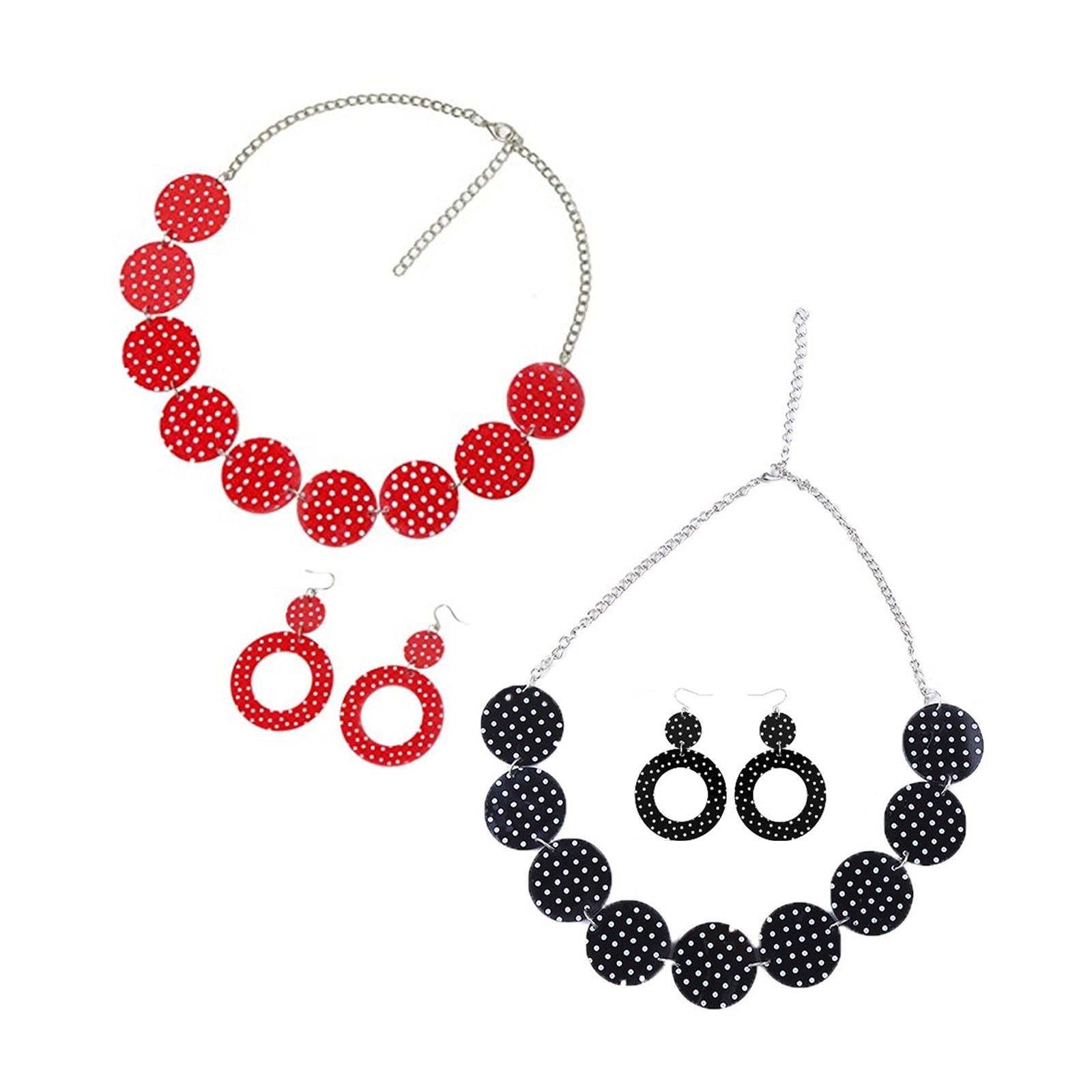 Magnetic Clasp Cosplay - Conjunto de pendientes y collar de