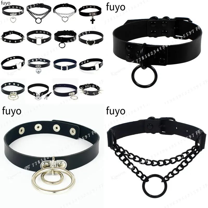 Collar de cuero estilo punk se - Magnetic Clasp Cosplay reseña y precio