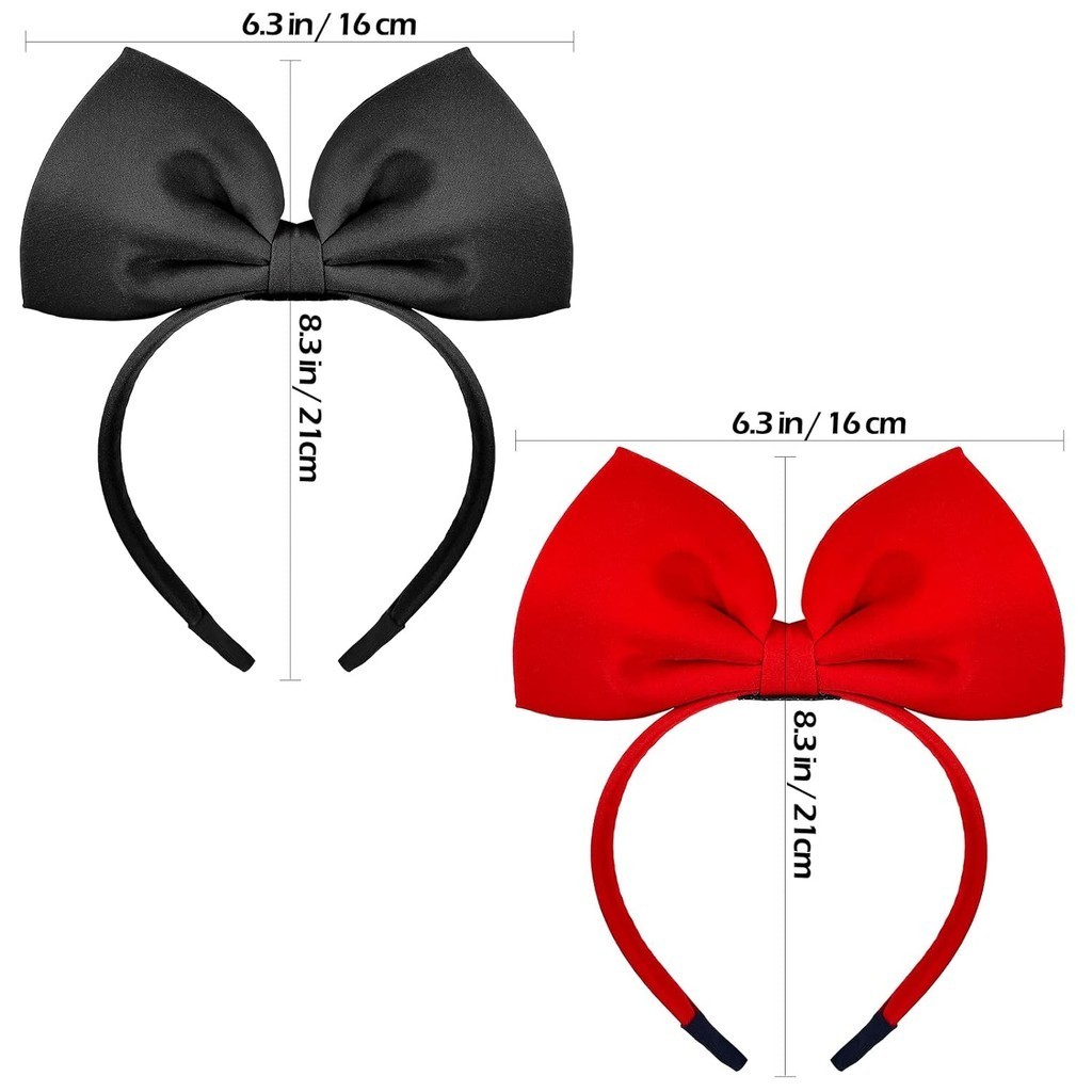 Diadema con lazo grande rojo p - Cosplay Prop Bow reseña y precio