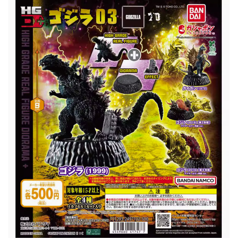 Bandai 4 Uds Gashapon Godzilla - Kotobukiya Bishoujo reseña y precio