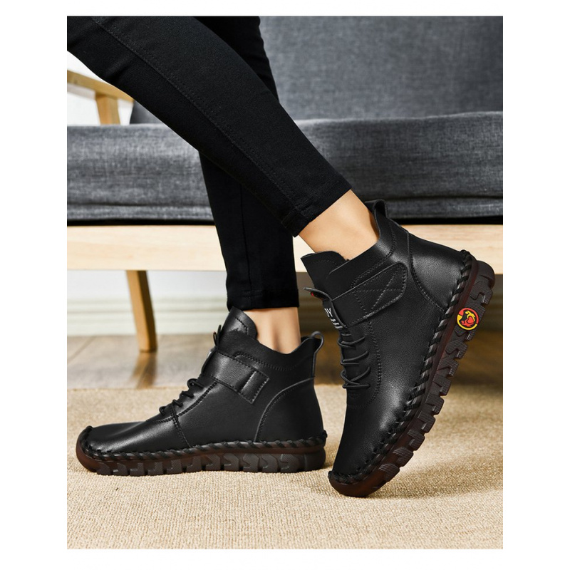 Botas de algodón cálidas con f - Velcro Hook Loop reseña y precio