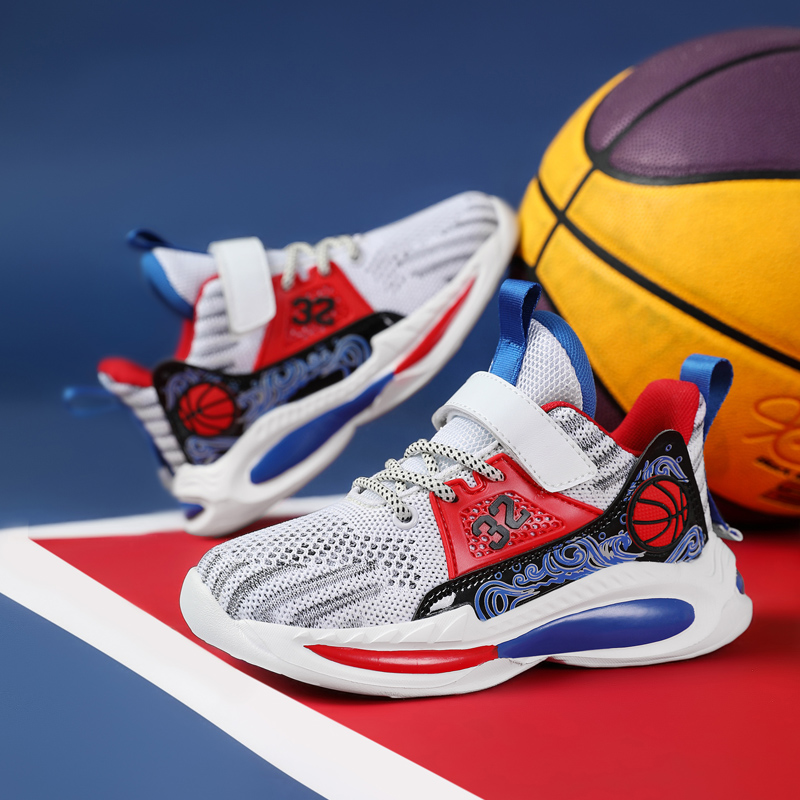 Un par de zapatillas de balonc - Velcro Hook Loop reseña y precio